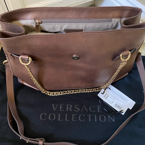 Versace Vitelo Perlato Handbag - Picture 3 of 8